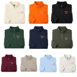 <span class=keywords><strong>Felpa</strong></span> Invernale Personalizzata RN <span class=keywords><strong>con</strong></span> Ricamo a <span class=keywords><strong>Cuore</strong></span> EKG, Regalo per la Settimana dell'Infermiera, <span class=keywords><strong>con</strong></span> Zip a Quarto - Product Image 2