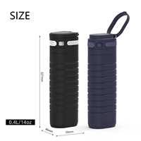 Botella de Viaje de Acero Inoxidable de Doble Pared con Boca Pequeña, Libre de BPA, con Tapa de un Toque