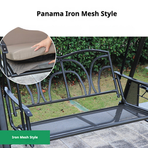 Silla Columpio de Hierro para Exteriores con Diseño Moderno y Sencillo para Balcón, Terraza, Patio, Interior y Sala de Estar - Product Image 5