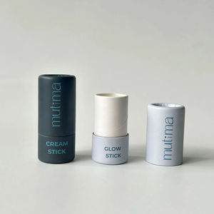 Cilindro de cartón Kraft biodegradable personalizado, bálsamo labial reciclable ecológico, embalaje de tubo de papel, lápiz labial privado hecho a mano - Product Image 1