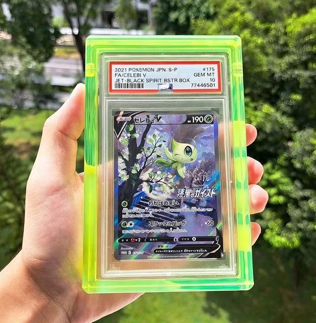 Customize 8mm Colorful Crystal Acrylic Display Case for PSA Graded Card UV Resistant Protection for CGC Trading Card Acrylic Box