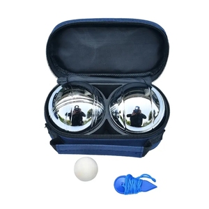 EZ vente en gros personnalisé 2 pièces en métal <span class=keywords><strong>boules</strong></span> de pétanque pétanque jeu de <span class=keywords><strong>boules</strong></span> avec sac de transport pour les sports de plein air jouer - Product Image 1