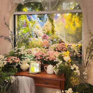 Paredes Florales, Flores Artificiales, Arco de Flores de Seda, Accesorios para Fotografía de Bodas al Aire Libre, Decoraciones para el Hogar, Reutilizables - Product Image 4