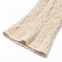 Pulls en tricot torsadé de haute qualité pour femmes, coupe courte, épaules tombantes, style oversize, pull d'automne à manches longues, tendance