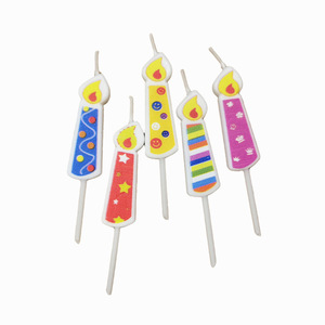 Dessin animé joyeux anniversaire <span class=keywords><strong>bougie</strong></span> créative pour enfants bébé un an mignon petit bâton décoratif pour la fête de Pâques cuisson gâteau - Product Image 6