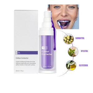 Pasta de Dientes Morada <span class=keywords><strong>V34</strong></span> de 30 ml Personalizable, Fábrica OEM, Serum Happy Smile - Product Image 5