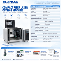 Équipement de découpe laser à fibre Shandong Chenmai 4040 1500W, découpeuse CNC de métal de bureau 400*400mm