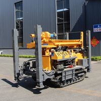 Foreuse pneumatique sur chenilles certifiée CE MKDQZ-180 pour puits d'eau de 180 m, équipement de forage géologique