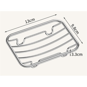 Jabonera Moderna de Acero Inoxidable, Impermeable, con Ventosa para Montaje en Pared, para Baño de Hotel - Product Image 4