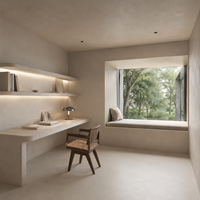Système de finition murale, de sol et de plafond en microciment à séchage rapide, microciment décoratif sans joint pour une rénovation commerciale rapide