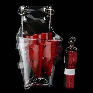 Hair Salon scissor pouch barber's shop transparent satchel scissors shoulder bag portable waist bag