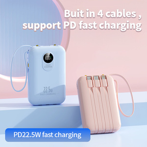 Batería Externa Portátil PD de 22.5W y 10000mAh con Pantalla Digital, 2 Linternas LED y 4 Cables Integrados - Product Image 3