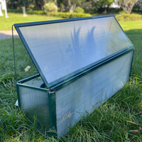 Serre Moderne Compacte en Aluminium pour PC, Écologique et Étanche, Facilement Assemblable, Portable pour Balcon et Semis à Domicile