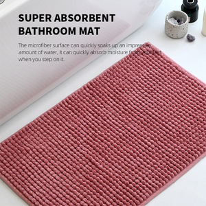 Nhà Máy Tùy Chỉnh <span class=keywords><strong>Chenille</strong></span> Tắm Mat Mềm Ngắn Sang Trọng Không-Trượt Có Thể Giặt Nhanh Chóng Khô Khu Vực Thảm Cho Phòng Tắm - Product Image 4