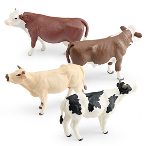 Lewu โมเดลวัวจำลองฟาร์มสัตว์ flevich Bull charolai ปศุสัตว์ของตกแต่งฟาร์มปศุสัตว์ - Product Image 3