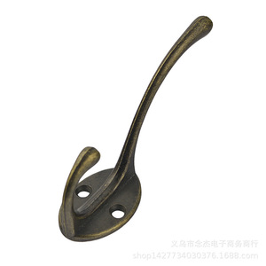C78 Zinc Alloy Wall <b>Hook</b> Antique Blue Coat <b>Hook</b> For Entryway Or Door Mounting - Product Image 5
