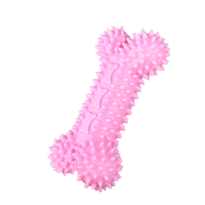 Juguetes para perros con forma de hueso más nuevos, juguetes para mascotas TPR rosas, juguetes duraderos para mascotas para todas las estaciones - Product Image 3