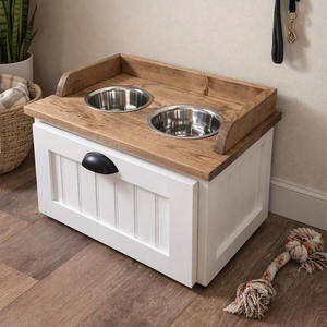 Tempat Makan Anjing dari Kayu dengan Laci - Product Image 2