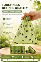 Sacs à déjections pour animaux de compagnie écologiques, rouleaux de sacs à déjections pour chiens, sacs à déjections biodégradables pour chiens et chats