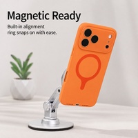Coque de téléphone magnétique en silicone liquide souple C0457 avec protection intégrale de l'appareil photo et des boutons pour iPhone 16 17 Air 15 Pro 14 13 12 11 18 Pro Max