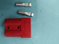 Nouveau connecteur de batterie DIN compatible Rema SR50A 50A 600V (gris) - Femelle/Mâle pour solaire/Véhicule électrique/Chariot élévateur