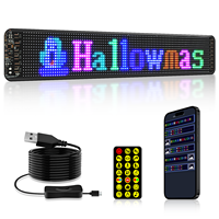 Panneau d'affichage LED flexible programmable défilant l'affichage de signe LED de voiture affichage numérique panneau matriciel LED affichage de lumière de fenêtre de voiture
