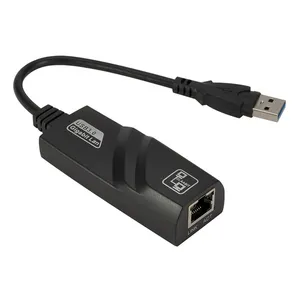 Adaptor LAN Ethernet USB 3.0 ke RJ45, konverter jaringan Gigabit berkabel USB A hingga 1000 Mbps