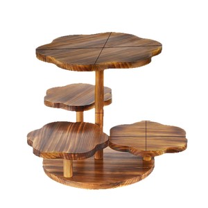 Estante de exhibición de madera maciza de 4 niveles multifuncional para plantas y decoración de interiores - Product Image 2