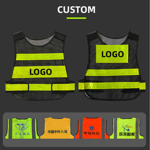 เสื้อกั๊กสะท้อนแสงเพื่อความปลอดภัยบนท้องถนน งานก่อสร้าง พิมพ์โลโก้ได้ตามต้องการ ระบายอากาศได้ดี - Product Image 5