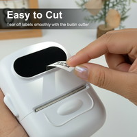 Mini imprimante d'étiquettes portable P50, sans encre, idéale pour les cuisines domestiques, les bureaux, les étiquettes de prix et les autocollants