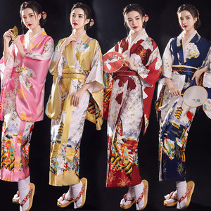 Nouvelle robe de chambre <span class=keywords><strong>kimono</strong></span> japonaise en satin à manches longues pour femme, <span class=keywords><strong>grande</strong></span> <span class=keywords><strong>taille</strong></span>, populaire sur TikTok, idéale pour la maison - Product Image 1