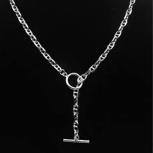 OT Buckle Collier en argent pur 925 pour hommes et femmes Chaînes de <span class=keywords><strong>nez</strong></span> de cochon tendance Light Luxury High-End Feeling - Product Image 2