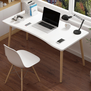 Casa ufficio ergonomia concavo a forma di arco tavolo rotondo <span class=keywords><strong>angolo</strong></span> in legno <span class=keywords><strong>studio</strong></span> scrittura Computer scrivania tavolo per <span class=keywords><strong>soggiorno</strong></span> - Product Image 6