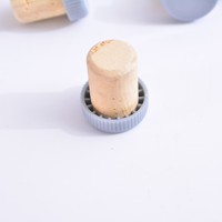 Bouchon de bouteille de vin rouge personnalisable en gros d'usine, bouchon de champagne en forme de T, bouchon de liqueur avec logo imprimable