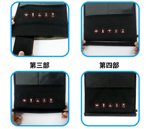 Sacs Faraday imperméables anti-traçage, ensemble de cages Faraday 3 tailles pour ordinateurs portables, tablettes, téléphones, clés de voiture, pochette de blocage de signal RFID - Product Image 4