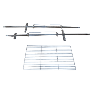 Horno de carbón para kebab, parrilla profesional brasileña para barbacoa con sabor a barbacoa, para cocina exterior, modelo TS-SG-02L, con asador ajustable, perfecto. - Product Image 5