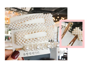 Ensemble d'épingles à cheveux de 39 styles pour femmes et filles Accessoires pour cheveux Ensemble de pinces à cheveux en perles et strass Barrettes épingle à cheveux - Product Image 2