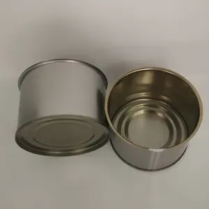 Tin Metal Empty Food Can Customized Printing Cake Tin Tinplate Vending Mini Aluminum Snack Cans Candy Tin Can Easy Open Lid 52mm