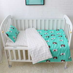 100% de algodón de bambú orgánico el nuevo niño nacido niña bebé cuna ropa de cama de conjunto - Product Image 2