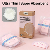 Coussinets d'allaitement jetables ultra-fins en non-tissé, super absorbants, anti-fuites, pour l'allaitement, emballés individuellement