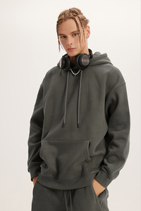 2022 Winter Layering <strong>Basics</strong> Bottoming Hoodie Turtleneck Men's Pullover Solid Men Hoodies Knit Women and Men Casual Wear - Product Image 5