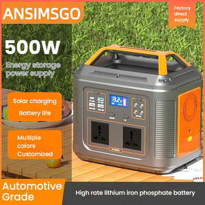 ANSIMSGO HC-500 500W 518Wh LiFePO4 ソーラー発電機 正弦波インバーター 静音運転 ジャンプスターター ワイヤレス充電 - Product Image 3