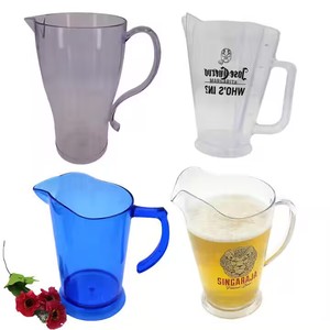 Nhựa 1L,1.5L,1.8L,2L,3L rõ ràng trong suốt cấp thực phẩm nhựa bia Jug dự thảo bia <span class=keywords><strong>Pitcher</strong></span> với xử lý - Product Image 3