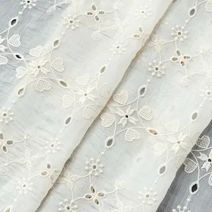 Wholesale Supplier Embroidered Lace Flowers French Lace Crochet Fabric
