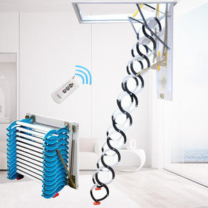 Haute qualité 2m 3m plafond intérieur électrique manuel pliable Loft échelle à bas <span class=keywords><strong>prix</strong></span> - Product Image 2