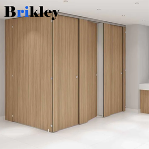 Sistem partisi Toilet laminasi ringkas tipe Modern warna polos untuk kamar kecil komersial - Product Image 5