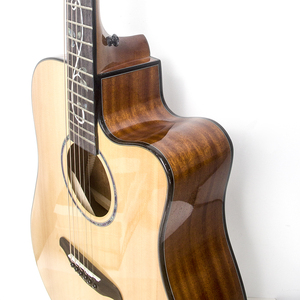 Wholesale Spruce <b>Top</b> Mahogany Back/Sides Acoustic Guitar Fingerboard Inlayed Fingerboard Pattern - Product Image 2