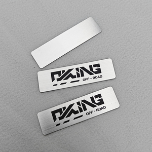 Modern Stainless Steel Copper Metal Nameplate Silver Plated UV Printed Laser Engraved Etched Relief Label Screen Printed <strong>Iron</strong> - Product Image 6
