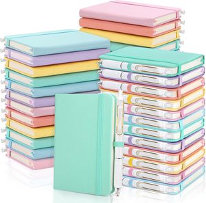 Logotipo personalizado A6 PU Mini <span class=keywords><strong>cuaderno</strong></span> <span class=keywords><strong>de</strong></span> bolsillo <span class=keywords><strong>de</strong></span> <span class=keywords><strong>tapa</strong></span> <span class=keywords><strong>dura</strong></span> con bolígrafos banda elástica diario portátil registro <span class=keywords><strong>de</strong></span> reuniones suministros <span class=keywords><strong>de</strong></span> negocios - Product Image 1