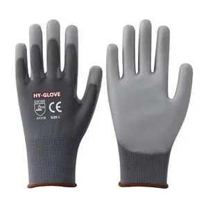 Factory Ultra Light PU Gloves Manufacturer Polyurethane Palm Dipped Work Gloves Hand Protection Guantes De Seguridad